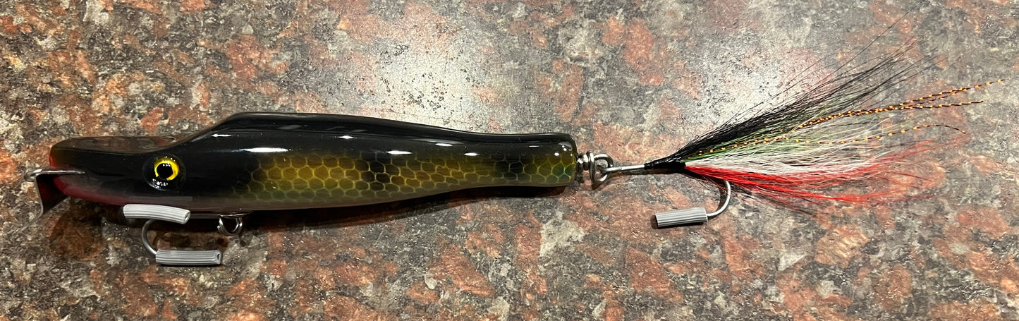metal lip, stainless steel, bass, pike, musky, striper, fishing, wood, lure, custom, bait, pickerel, snook, vmc, spro, swivel, split ring, crappie, freshwater, saltwater, adventure, cedar, reclaimed, creek chub, finesse, fish, redfish, drum, multi species, angler, fisherman,