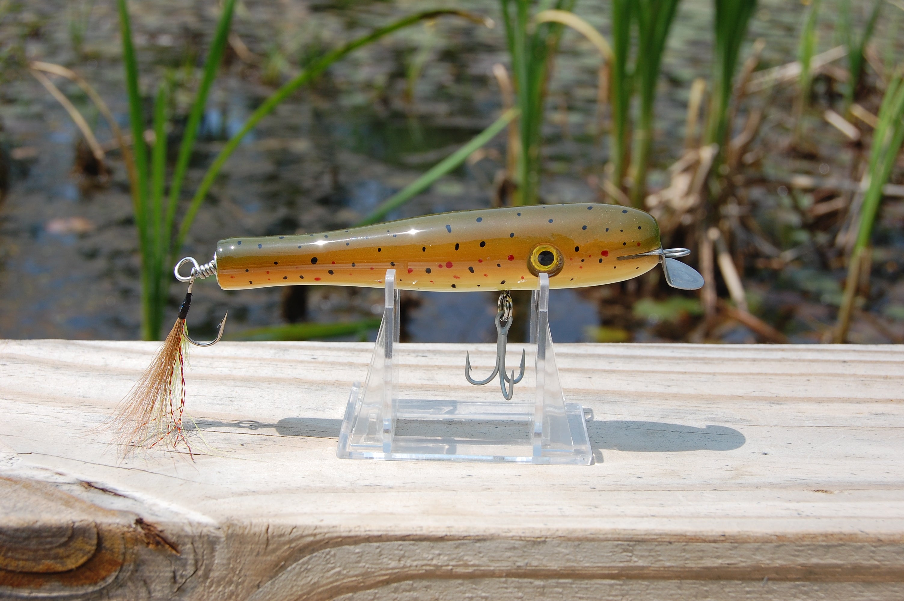 bass, largemouth, smallmouth, bass, pike, musky, freshwater, saltwater, metal lip, custom made, wood, cedar, Trout pattern