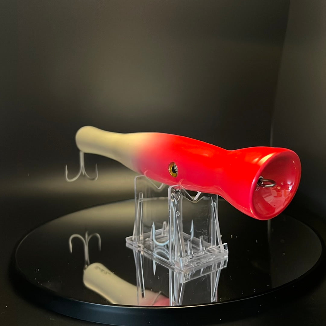 metal lip, stainless steel, bass, pike, musky, striper, fishing, wood, lure, custom, bait, pickerel, snook, vmc, spro, swivel, split ring, crappie, freshwater, saltwater, adventure, cedar, reclaimed, creek chub, finesse, fish, redfish, drum, multi species, angler, fisherman, siren, popper, black, red, eye